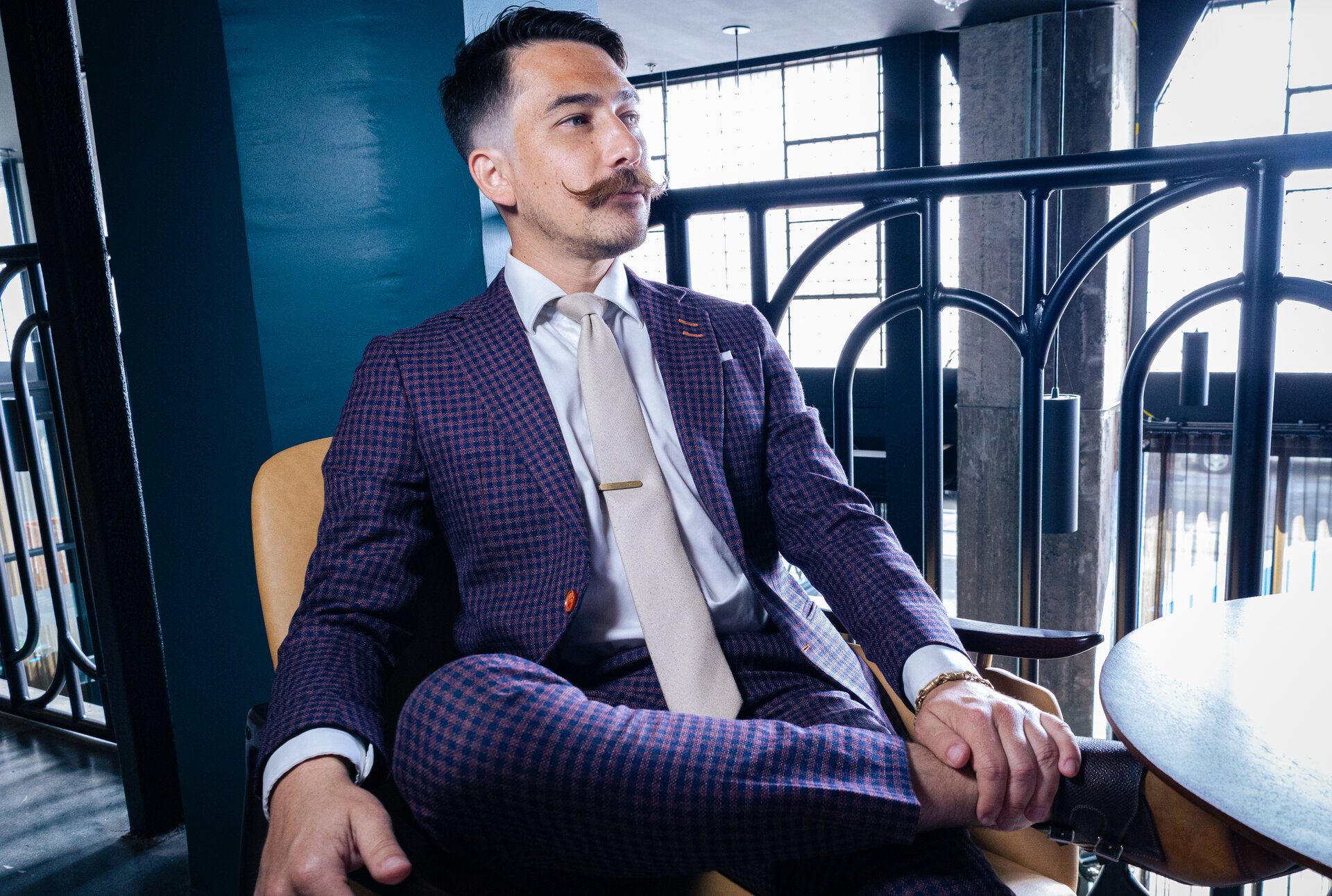 Checkered suit