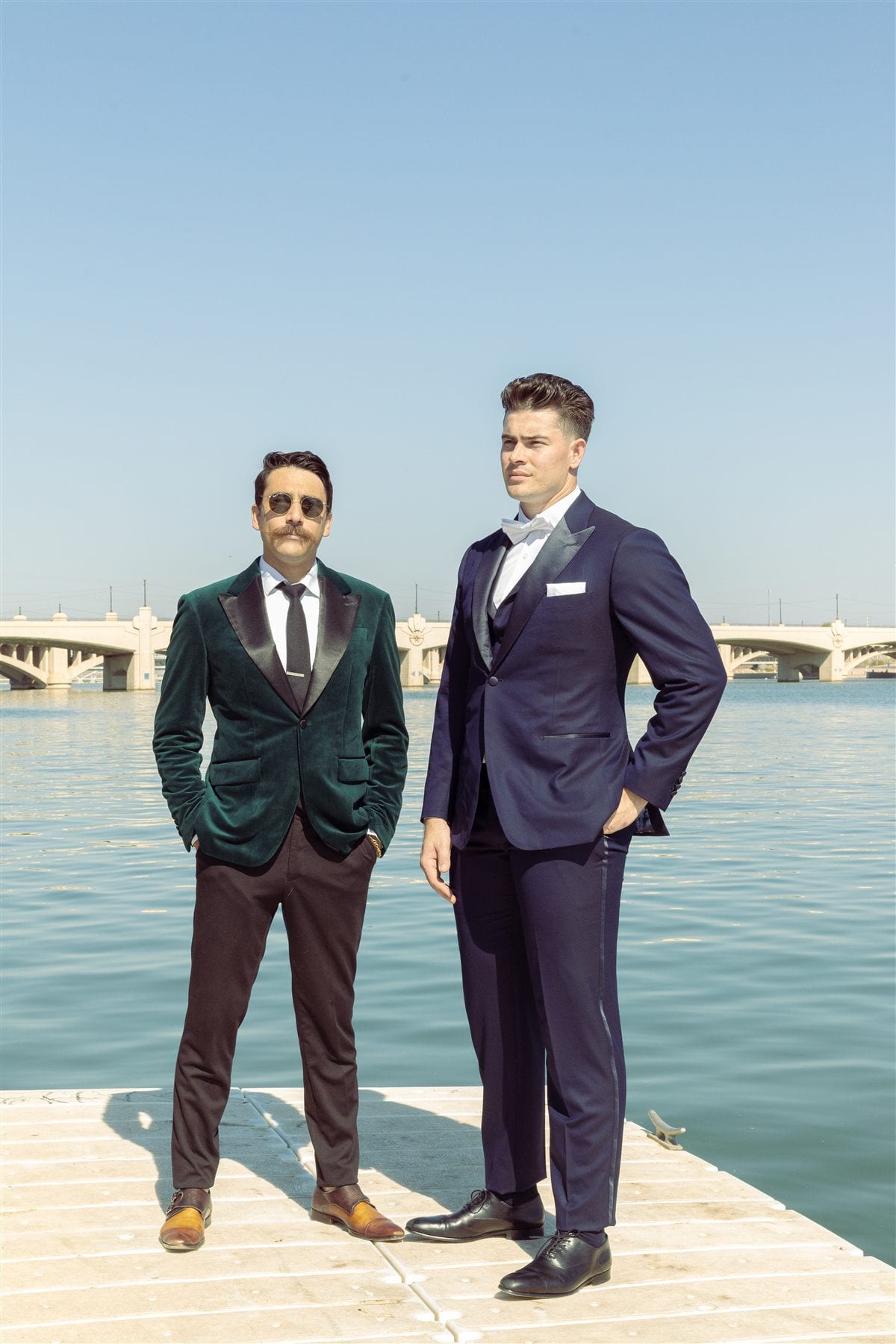 Custom tuxedos for Phoenix black-tie weddings and formal events