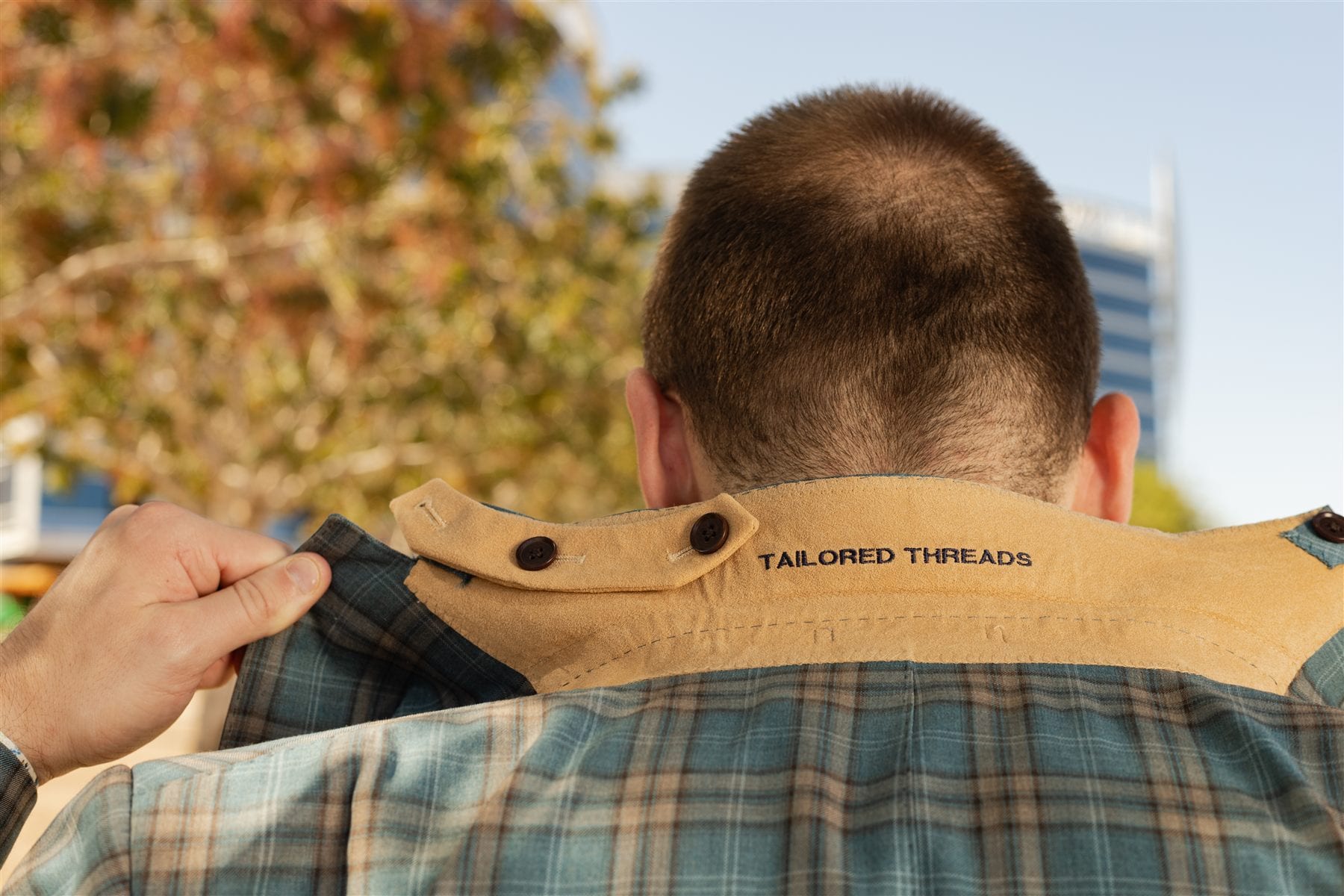 Custom dress shirt and sport coat details by Tailored Threads in Arizona, photo 019