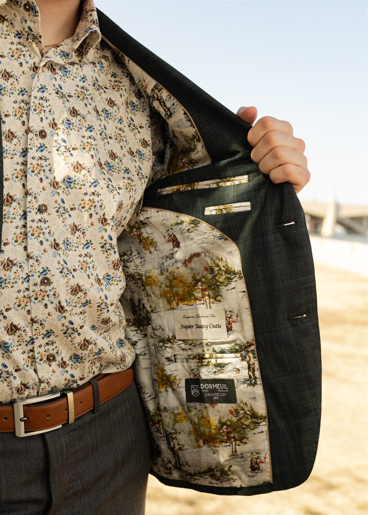 Custom dress shirt and sport coat details by Tailored Threads in Arizona, photo 026