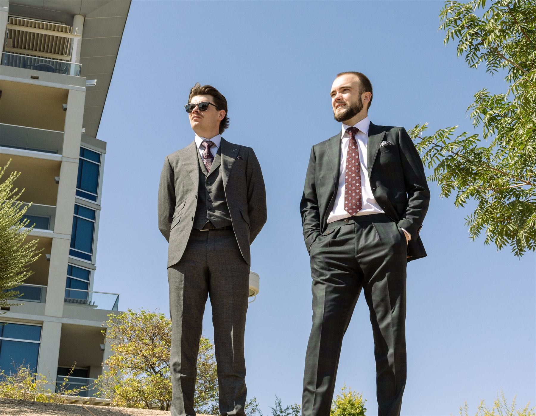 Formal custom suits for black-tie optional events