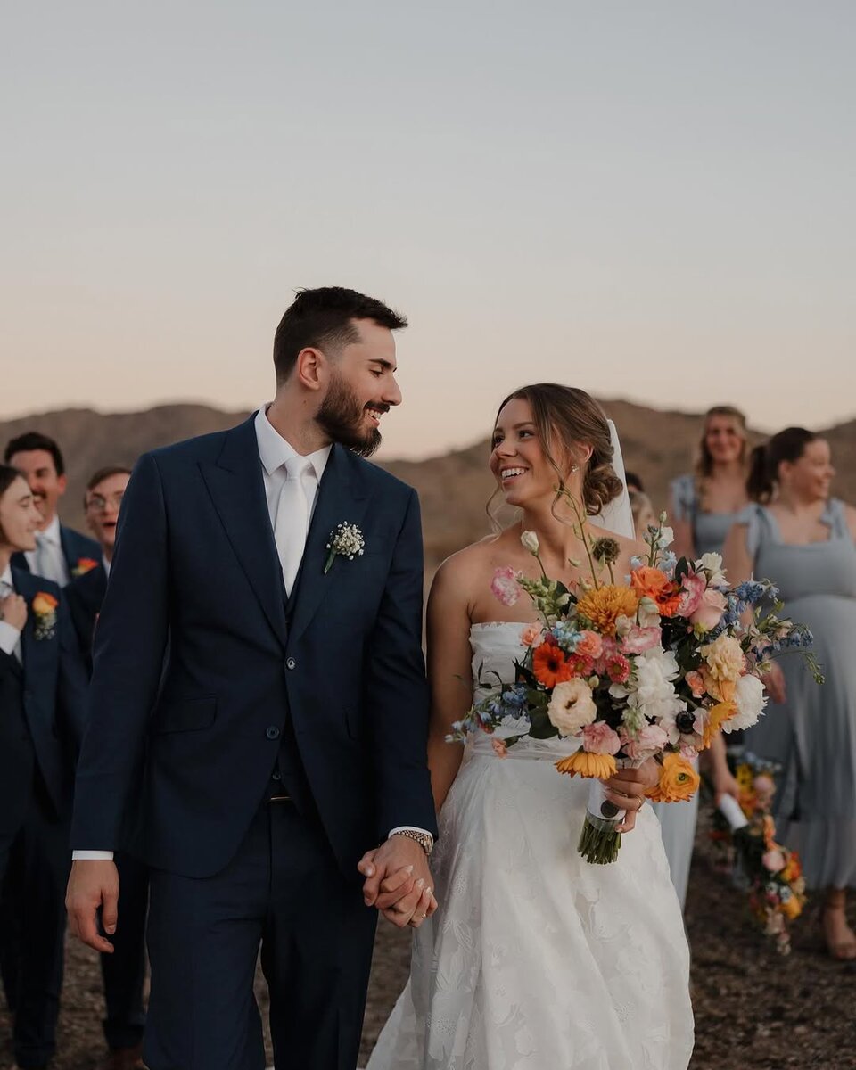 Bride and groom portrait