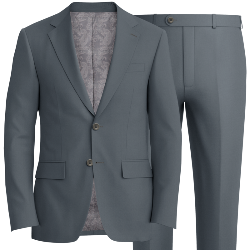Silver gray suit