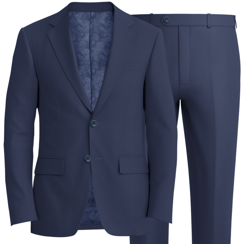 Navy blue suit